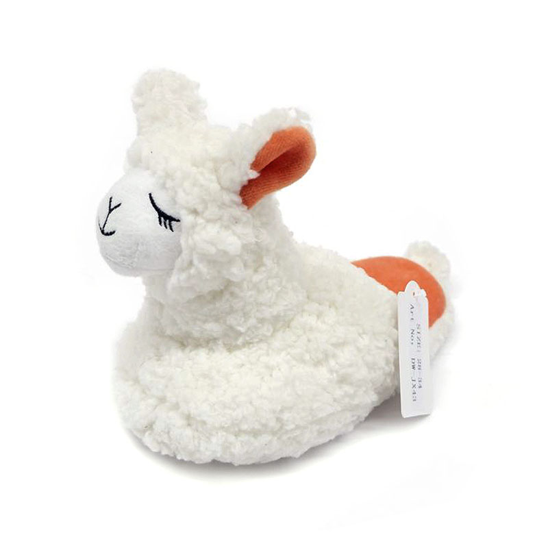 Pantofole in alpaca senza tacco